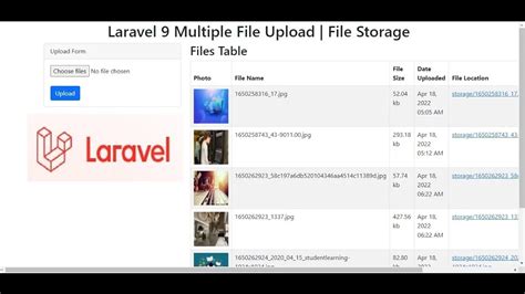 Laravel 9 Multiple File Upload With Validation And Storage