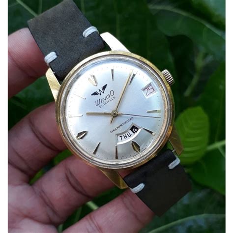 Jual Jam Tangan Wingo Manual Winding Day Date Original Very Rare Item Shopee Indonesia