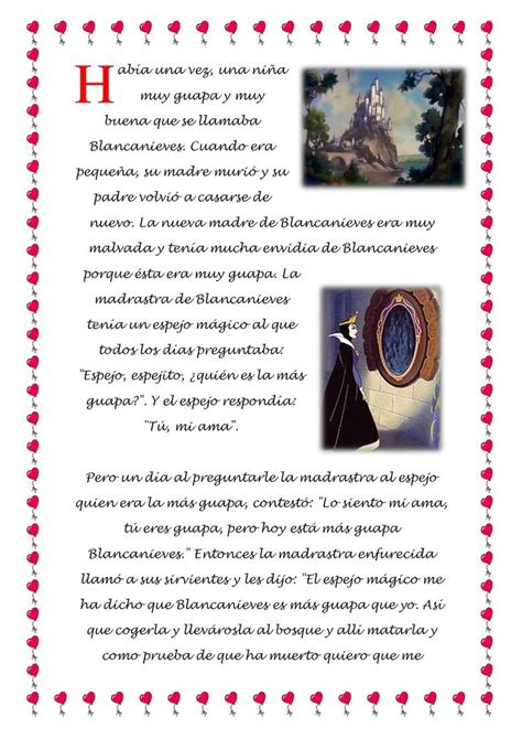 Blanca Nieves Cuento Como Hacer Un Libro Blancanieves Cuento Corto