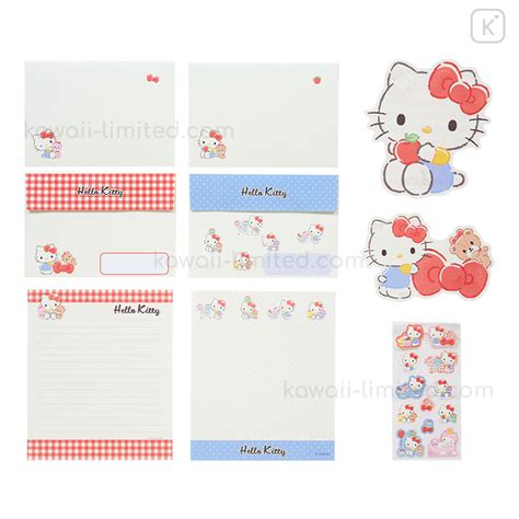 Japan Sanrio Original Character Shaped Letter Set Hello Kitty Kawaii Limited