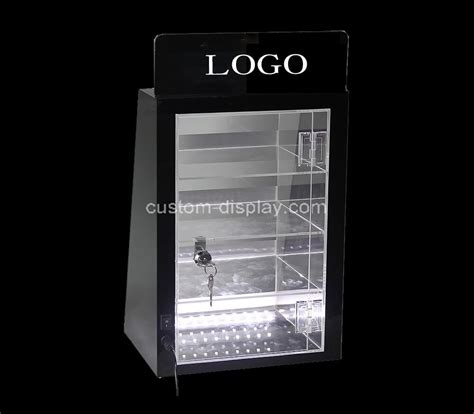 Custom Acrylic Small Lighted Curio Cabinet