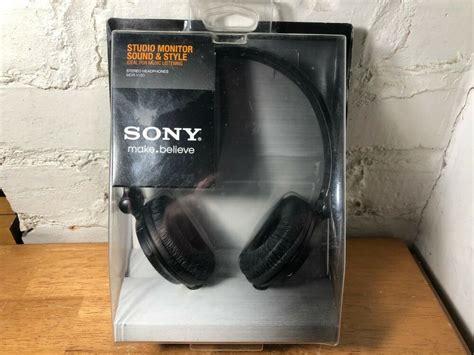 Sony Mdr V Black Sound Monitoring Stereo Headphones Original Brand