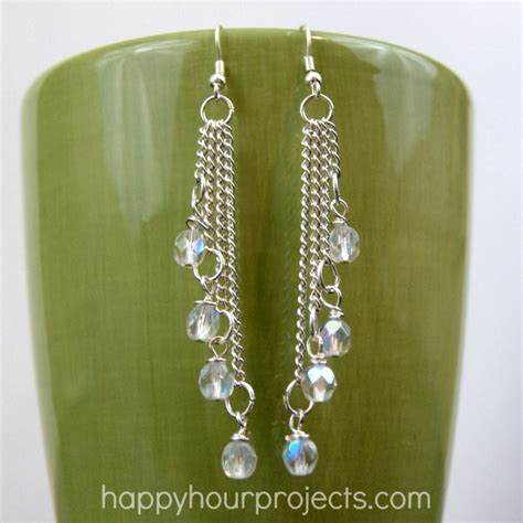 Easy Cascade Dangle Earrings Happy Hour Projects