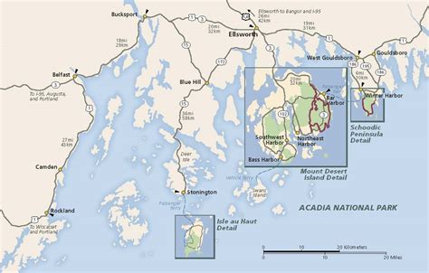 Maps Acadia National Park Us National Park Service