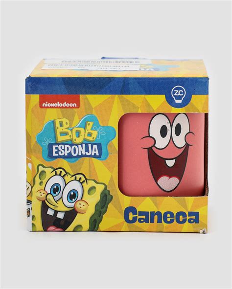 Caneca Mini Tina Patrick Bob Esponja 100ml Rosa FANLAB FANLAB Oficial