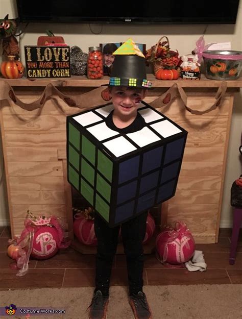 Rubiks Cube Man Costume Coolest Diy Costumes Rubiks Cube