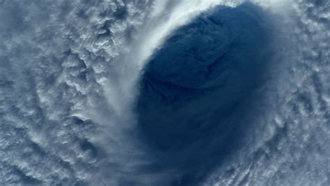 Inside The Eye Of A Hurricane Typhoon 4k Footage Stock Footage