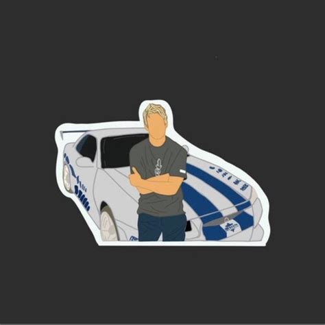 6 Digital Svg Png  Paul Walker Silhouette Vector Clipart Etsy Hong