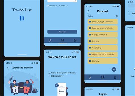 To-do list app ui on Behance