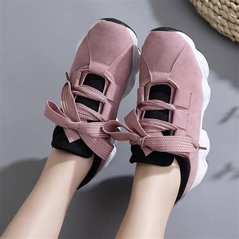 Fr Korean Running Rubber Shoes For Women Add One Size Shopee