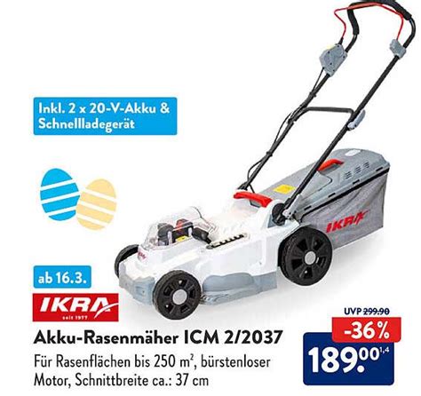 Ikra Akku Rasenm Her Icm Angebot Bei Aldi S D Prospekte De