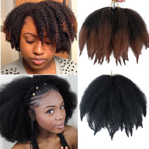 Trenzas De Marley De Pulgadas Para Mujeres Negras Pelo Afro Rizado