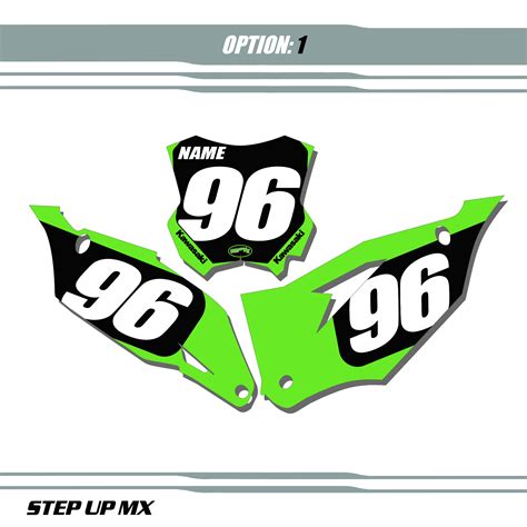 Kawasaki Kx F Factory Style Quick Ship Number Plates