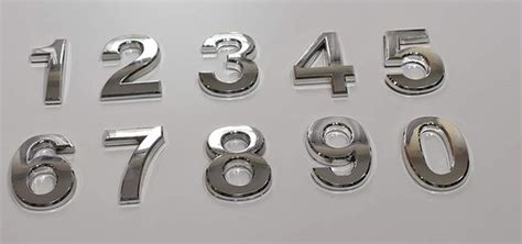 Apartment Number 6B Sign/Mailbox Number Sign, Door Number Sign. (Silver ...