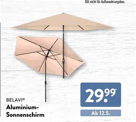 Belavi Aluminium sonnenschirm Angebot bei ALDI SÜD 1Prospekte de