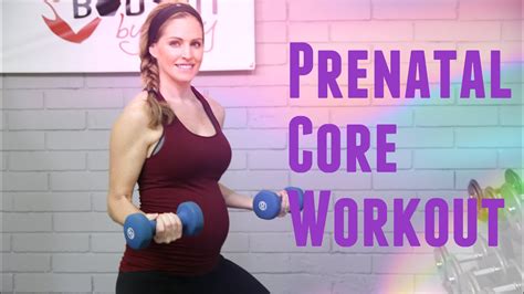 15 Minute Prenatal Core Workout Youtube