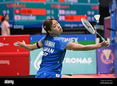 Kuala Lumpur Malaysia 11th Jan 2023 Japan S Okuhara Nozomi Hits A