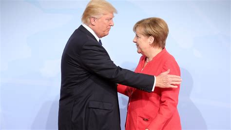 Merkel Besuch Wir müssen auf Trump zugehen auch wenn es wehtut