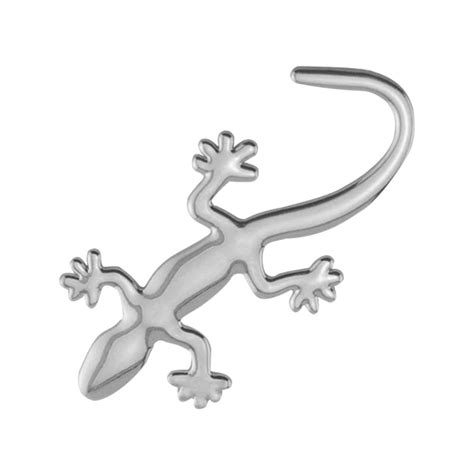 Gecko Car Stickers Fashion D Gecko Shape Pure Metal Chrome Badge