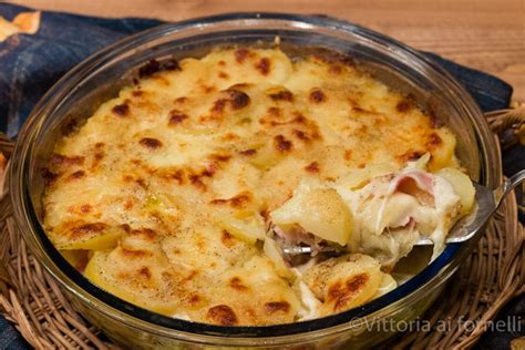 Tortino Di Patate Con Mozzarella E Prosciutto Vittoria Ai Fornelli