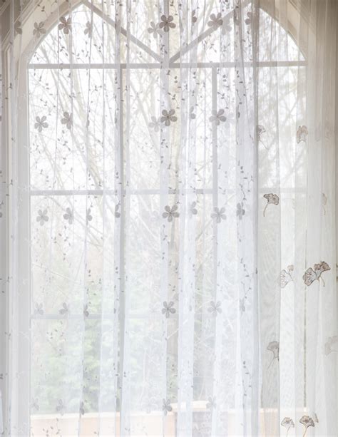 Star Flower Sheer Curtains