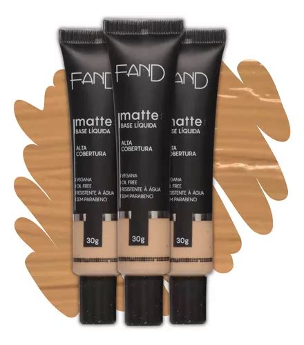 Kit Bases Fand Liquida Matte Alta Cobertura Consulte Cores