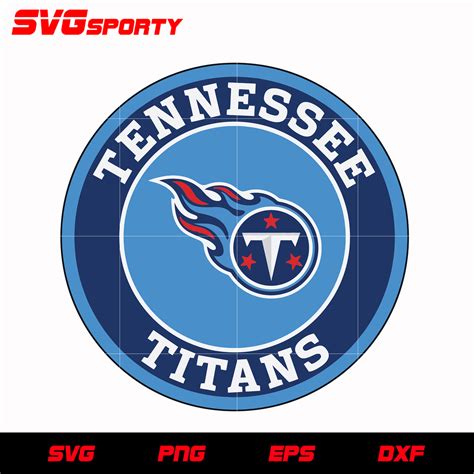 Tennessee Titans Circle Logo Svg Nfl Svg Eps Dxf Png Digital File