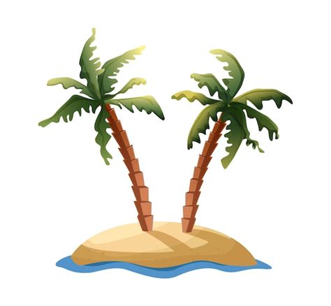 Premium Vector Vector Cartoon Style Icon Illustration Palms In The