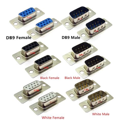 Pcs Db Female Male Pcb Mount Serial Port Connector Solder Type D Sub