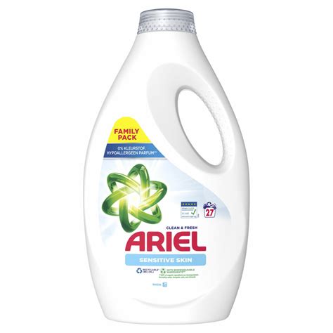 Ariel Vloeibaar Wasmiddel Sensitive 27 Wasbeurten 1215 Ml Plein Nl