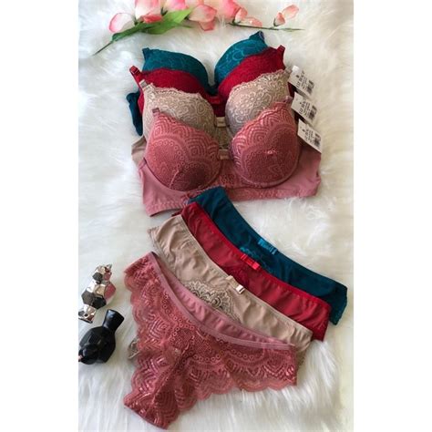 Kit C 10 Conjuntos De Lingerie Luxo Atacado Revenda Em Oferta Shopee