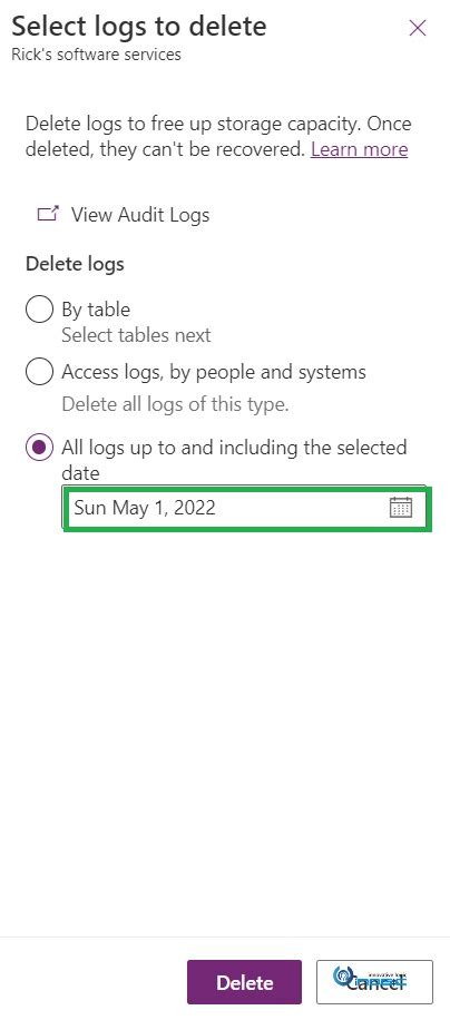 Enhanced Auditing Retention Policy And Delete Logs Options In Dynamics 365 Crm Microsoft