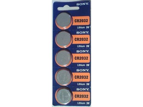 Sony Battery CR2032 Lithium 3V 5 Batteries Per Pack Newegg