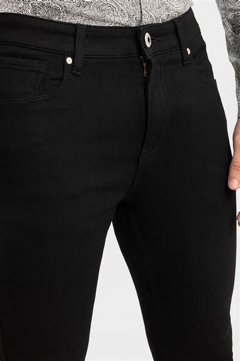 Buy Men's Authentic Jet Black Skinny Jeans Online | SNITCH