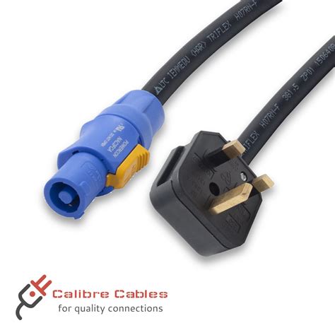 13A UK Permaplug To Neutrik PowerCON On H07RN F 1 5mm Core Cable 50cm