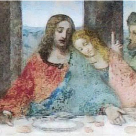 Jesus, disciples and Mary Magdalene -Da Vinci's last supper. | Download ...