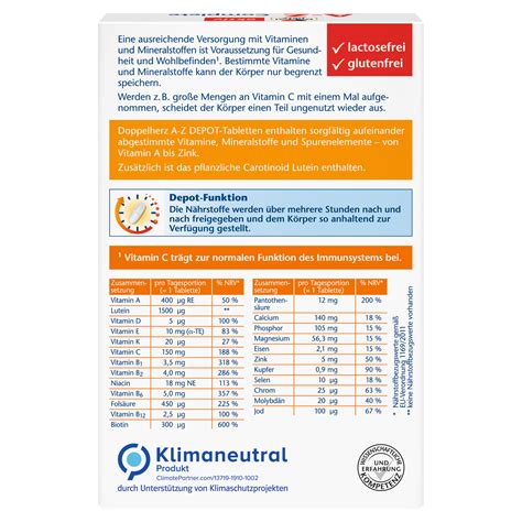 Doppelherz A Z Depot Complete Depot Tabletten Doppelherz