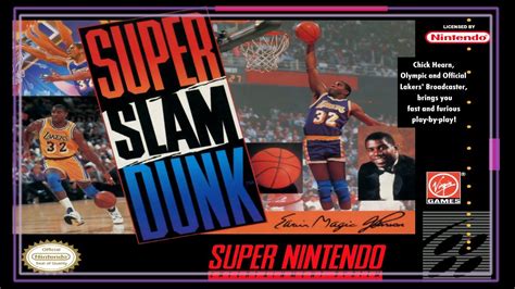 SNES Super Side Quest Game 412 Super Slam Dunk YouTube