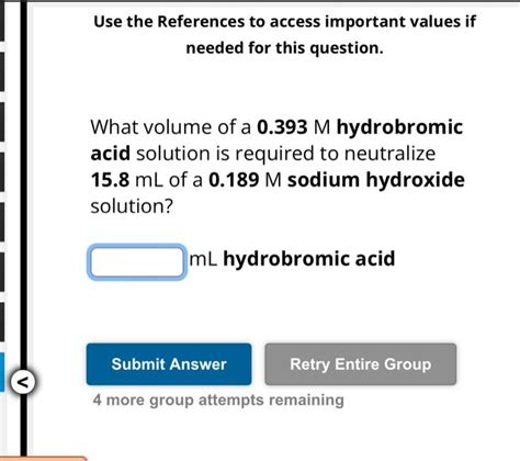 Solved What Volume Of A 0 145M Calcium Hydroxide Solution Is Chegg