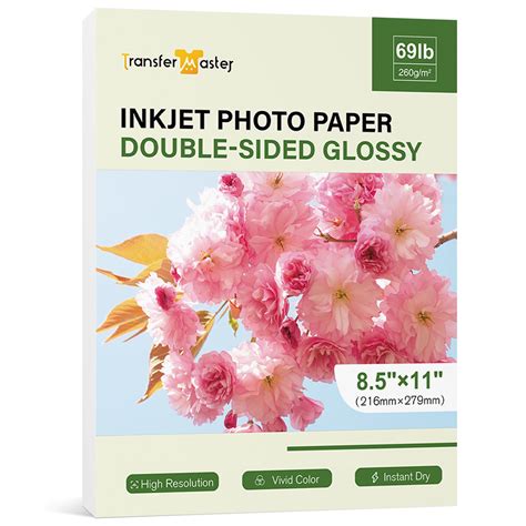 Buy Double Sided Glossy Photo Paper Thick 8 5x11 Inch 69lb Heavyweight