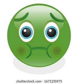 Nauseated Emoji Kawaii Face Vector Design Stock Vector Royalty Free