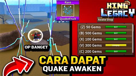 CARA AWAKEN QUAKE DI KING LEGACY LAWAN WHITEBEARD YouTube