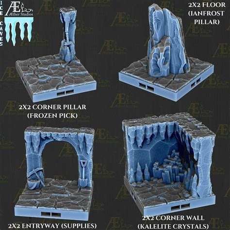 🧊 AEICCV08 - Ice Caverns: Frozen Freehold・Free 3D File for ・Cults
