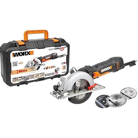 WORX WX439 500W 120mm Worxsaw Compact Circular Saw Amazon Co Uk DIY