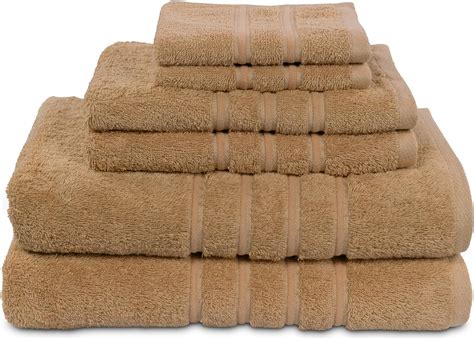 Amazon Designer MyTowels 6 Piece Set Premium Shirpur Cotton Tan