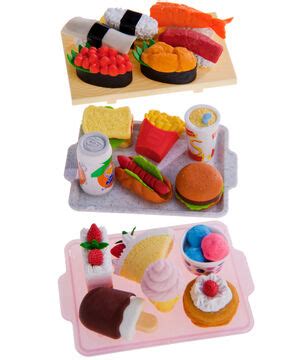 Japanese Food Eraser Sets