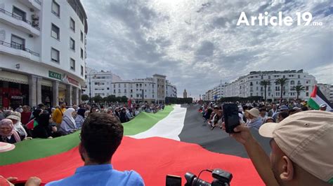 Guerre Isra L Gaza Marche De Dizaines De Milliers De Marocains