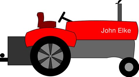 Red tractor icon. Flat illustration of red tractor vector icon for ...