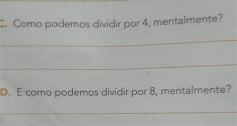 Como Podemos Dividir Por Mentalmente