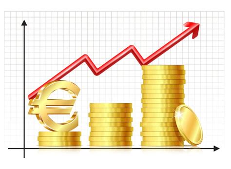 Money grow chart Royalty Free Vector Image - VectorStock